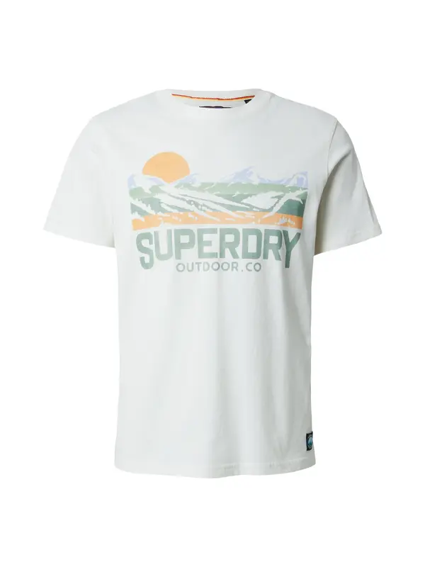 Superdry & Co Superdry & Co Majica  svijetloplava / svijetlozelena / svijetlonarančasta / bijela
