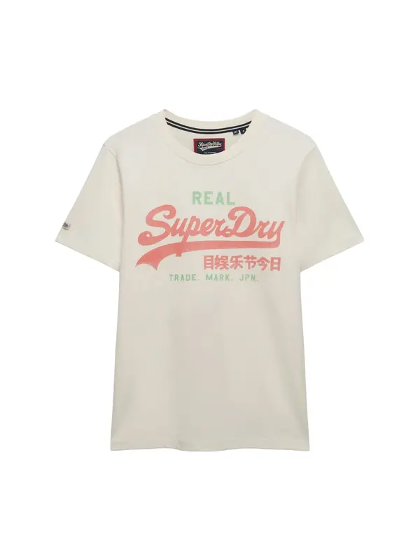 Superdry & Co Superdry & Co Majica  svijetlozelena / svijetlocrvena / bijela