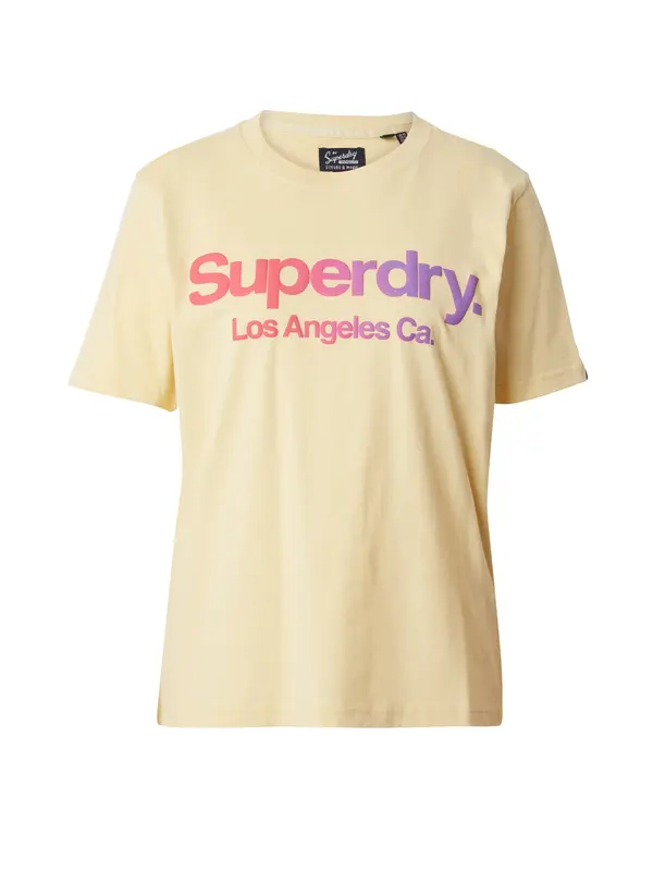 Superdry & Co Superdry & Co Majica  svijetložuta / ljubičasta / svijetloroza