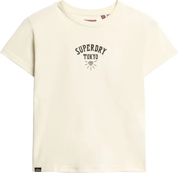 Superdry & Co Superdry & Co Majica  tamno zelena / narančasta / svijetloroza / prljavo bijela