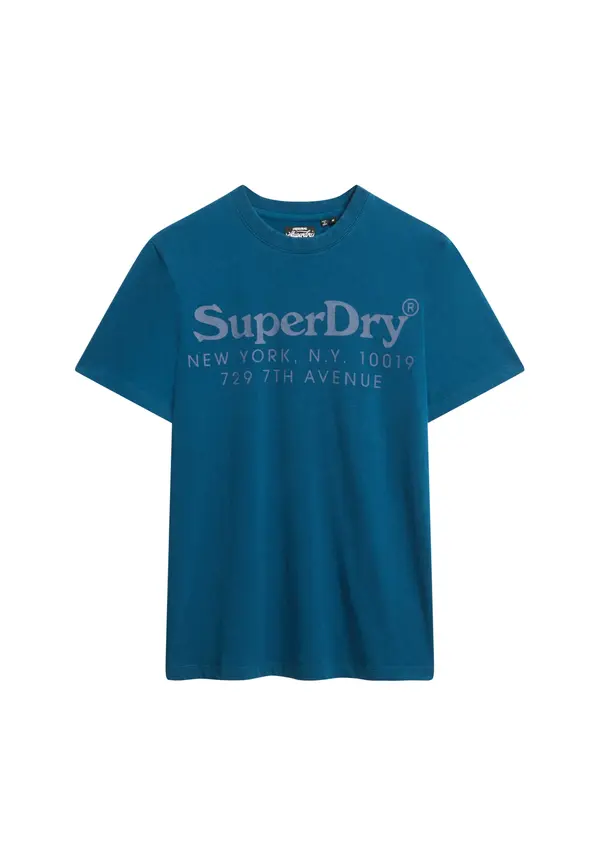Superdry & Co Superdry & Co Majica 'Venue'  crno plava / bež siva