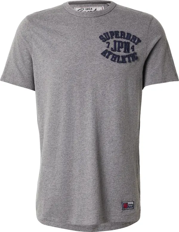 Superdry & Co Superdry & Co Majica 'Vintage Athletic'  morsko plava / siva melange