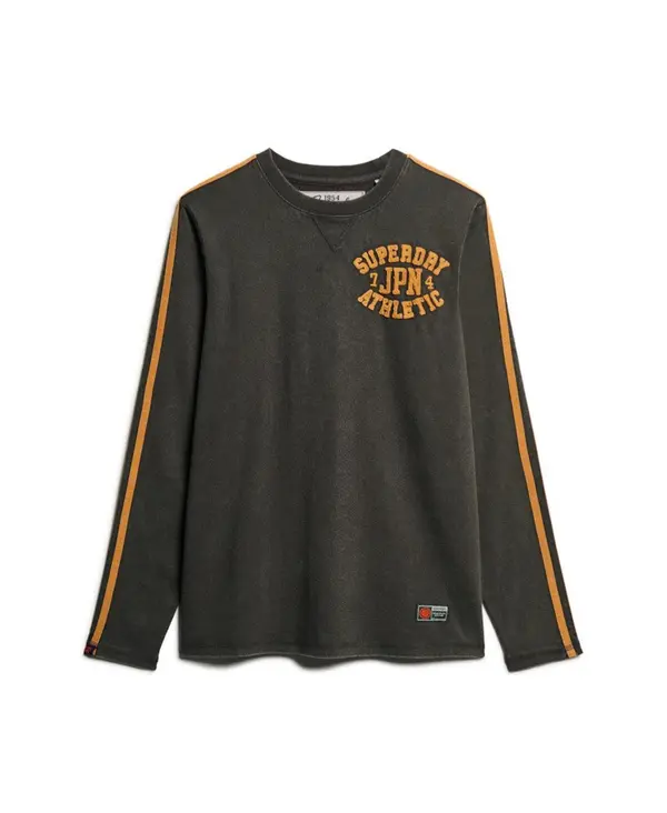 Superdry & Co Superdry & Co Majica 'Vintage Athletic'  tamo siva / narančasta