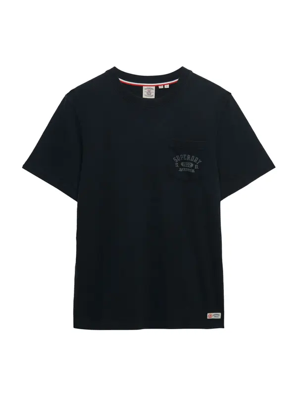 Superdry & Co Superdry & Co Majica 'VINTAGE PREP'  mornarsko plava / golublje plava