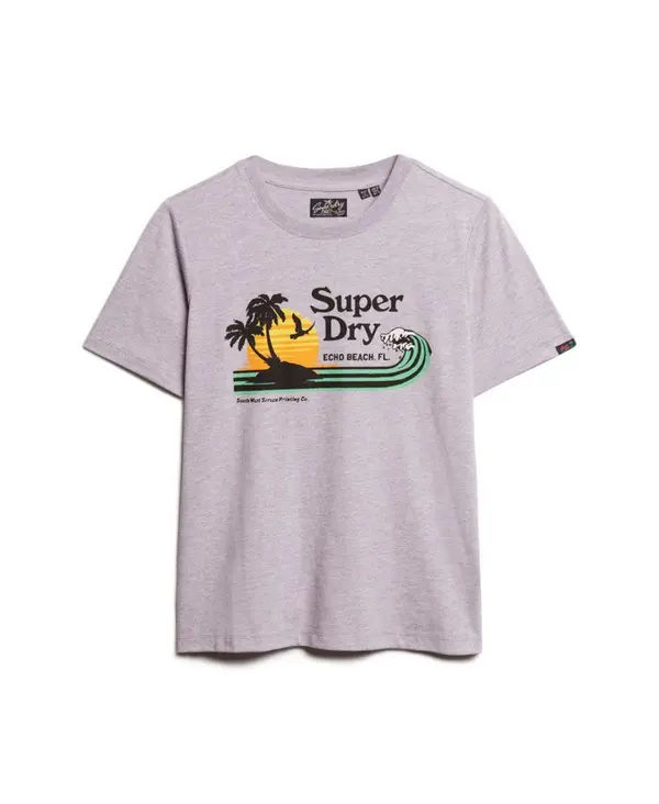Superdry & Co Superdry & Co Majica  zelena / lila / narančasta / crna