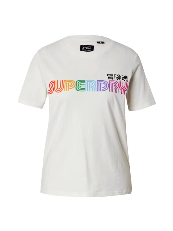 Superdry & Co Superdry & Co Majica  zelena / narančasta / crvena / bijela
