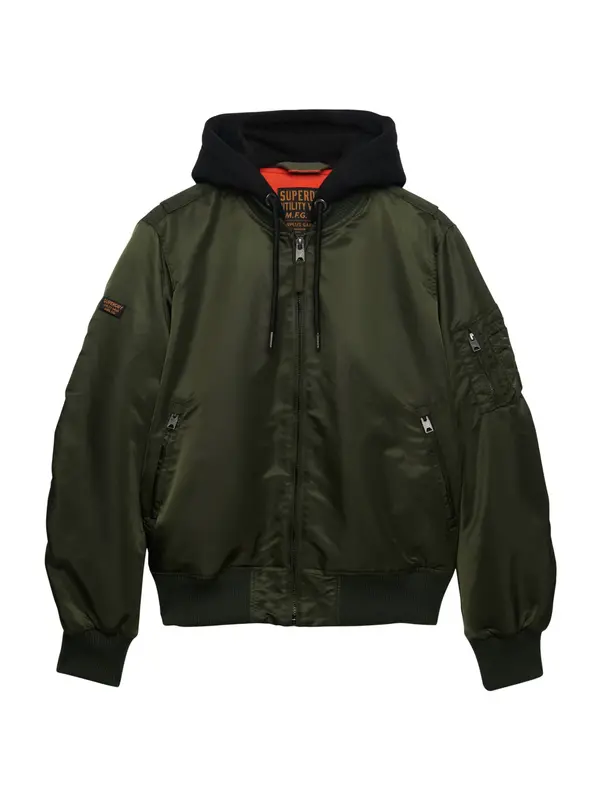 Superdry & Co Superdry & Co Prijelazna jakna 'MA1'  kraljevski zelena / crna