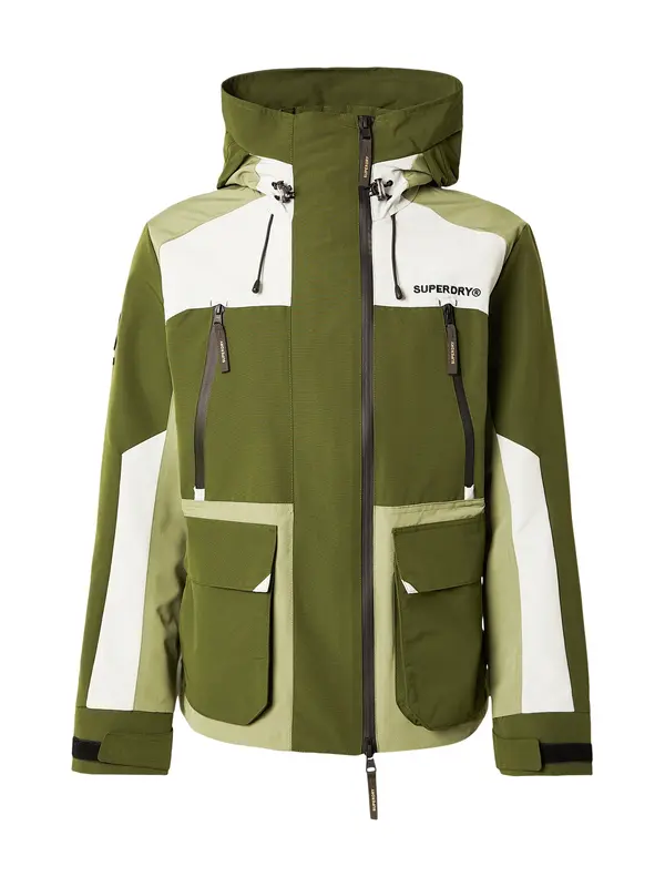 Superdry & Co Superdry & Co Prijelazna jakna  zelena / svijetlozelena / bijela