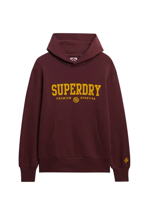 Superdry & Co Superdry & Co Sweater majica 'Code'  narančasta / boja vina
