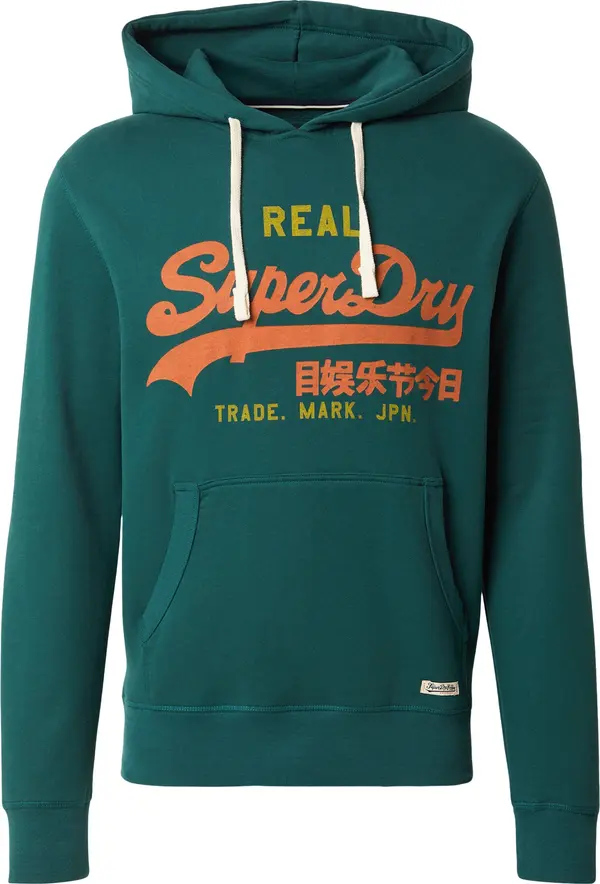 Superdry & Co Superdry & Co Sweater majica 'Eclipse'  limeta zelena / smaragdno zelena / ciglasto crvena