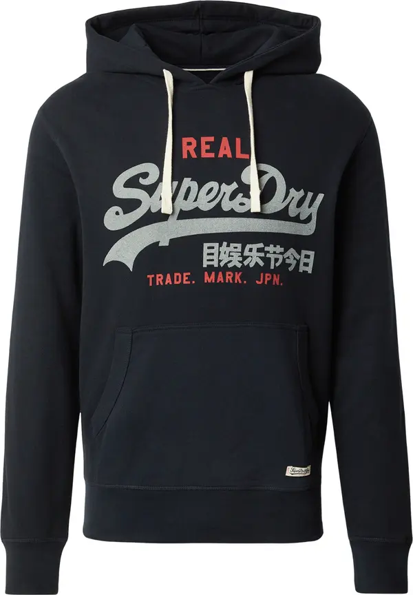 Superdry & Co Superdry & Co Sweater majica 'ECLIPSE'  mornarsko plava / siva melange / crvena