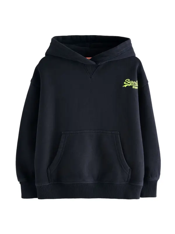 Superdry & Co Superdry & Co Sweater majica 'Essentials'  mornarsko plava / travnato zelena