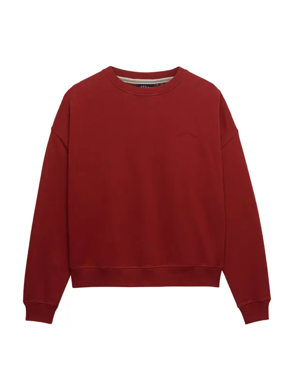 Superdry & Co Superdry & Co Sweater majica 'Essentials'  tamno crvena