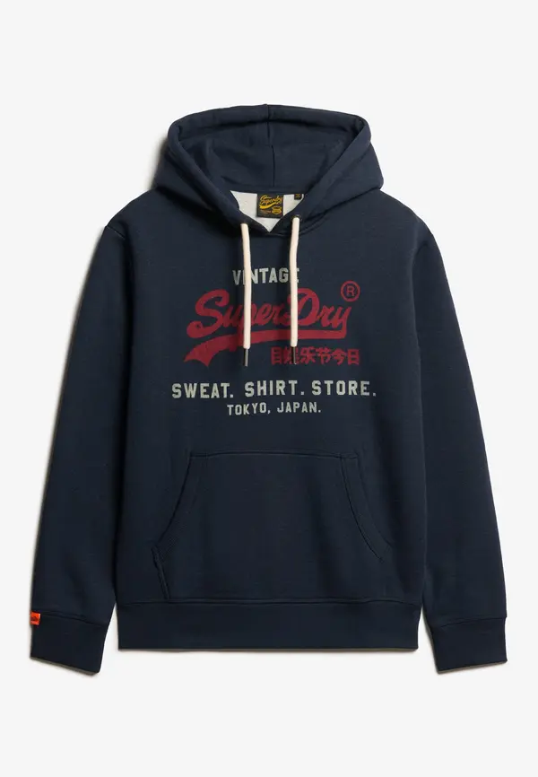 Superdry & Co Superdry & Co Sweater majica 'Heritage'  morsko plava / siva melange / karmin crvena
