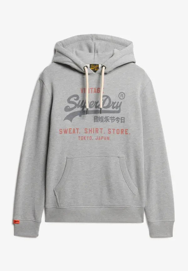 Superdry & Co Superdry & Co Sweater majica 'Heritage'  plava melange / siva melange / crvena melange