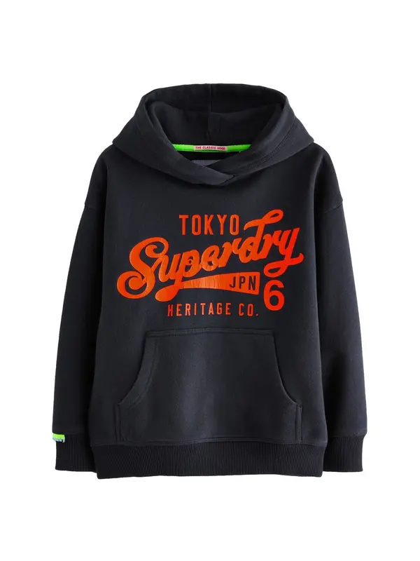 Superdry & Co Superdry & Co Sweater majica  morsko plava / ciglasto crvena