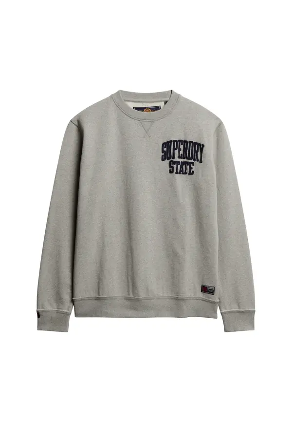 Superdry & Co Superdry & Co Sweater majica  morsko plava / siva melange