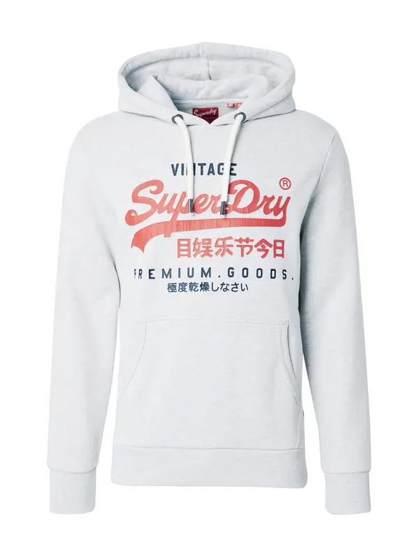 Superdry & Co Superdry & Co Sweater majica  morsko plava / siva melange / crvena