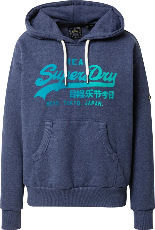 Superdry & Co Superdry & Co Sweater majica  tirkiz / cijan plava / plava melange