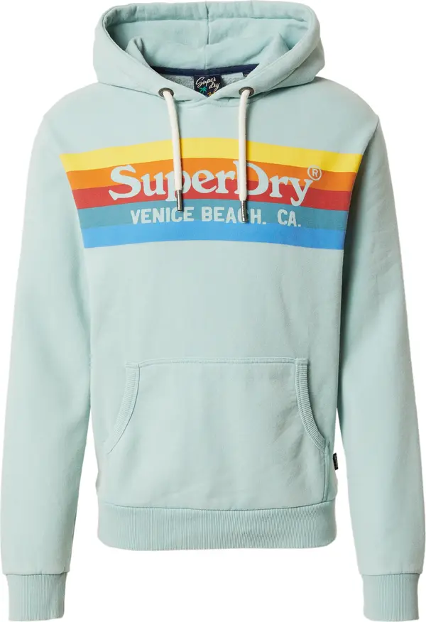 Superdry & Co Superdry & Co Sweater majica 'VINTAGE VENUE'  svijetloplava / žuta / menta / crvena