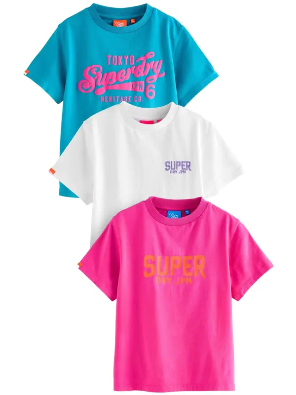 Superdry & Co Superdry & Co Tehnička sportska majica 'Athletic'  plava / lavanda / roza / bijela