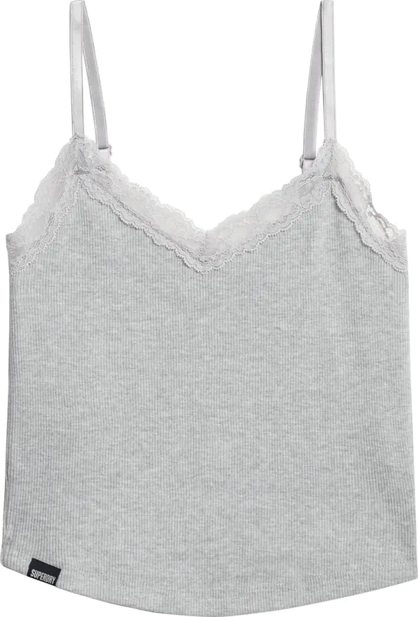 Superdry & Co Superdry & Co Top 'Essentials'  siva melange