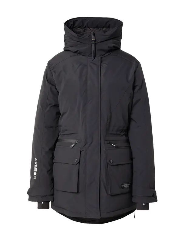 Superdry & Co Superdry & Co Zimska parka 'City'  crna / bijela