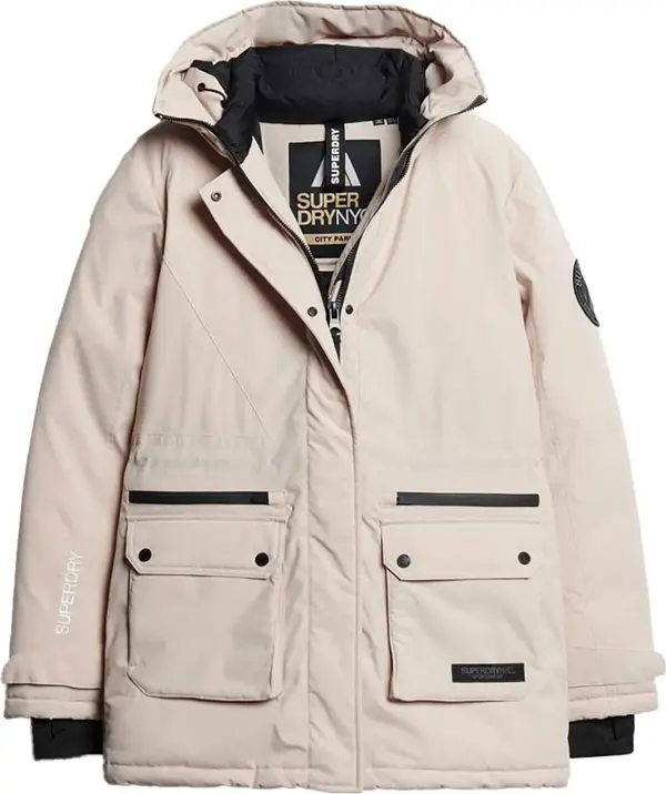 Superdry & Co Superdry & Co Zimska parka 'City'  pijesak / crna