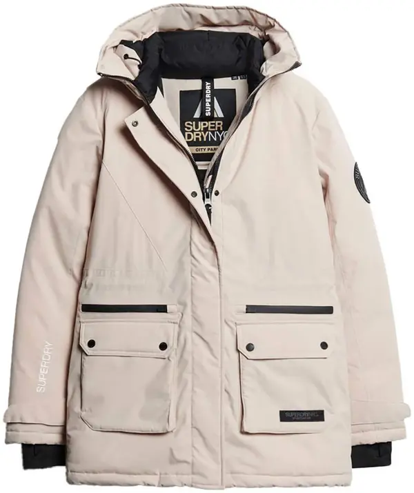 Superdry & Co Superdry & Co Zimska parka 'City'  pijesak / crna