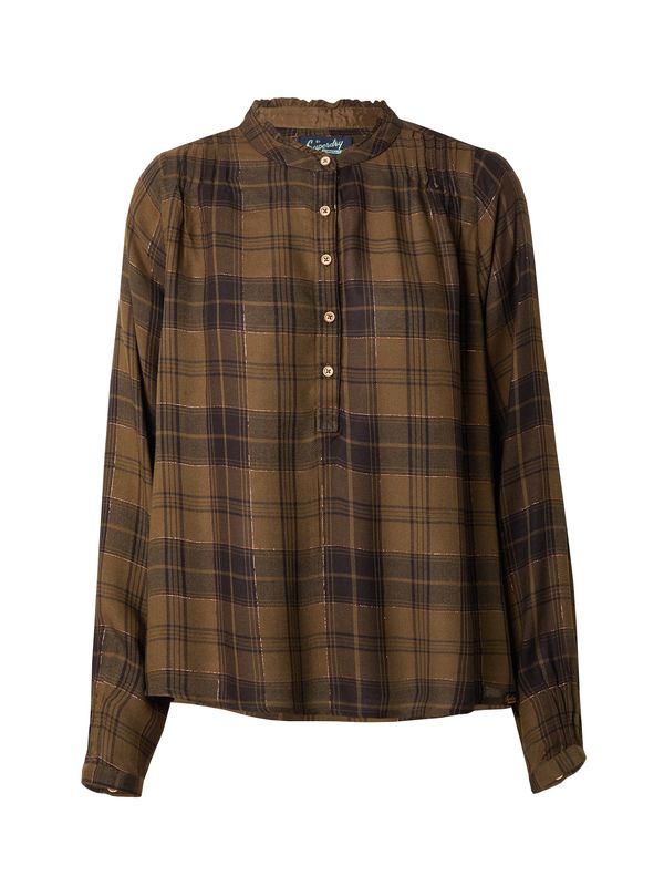 Superdry Superdry Bluza  tamno smeđa / maslinasta