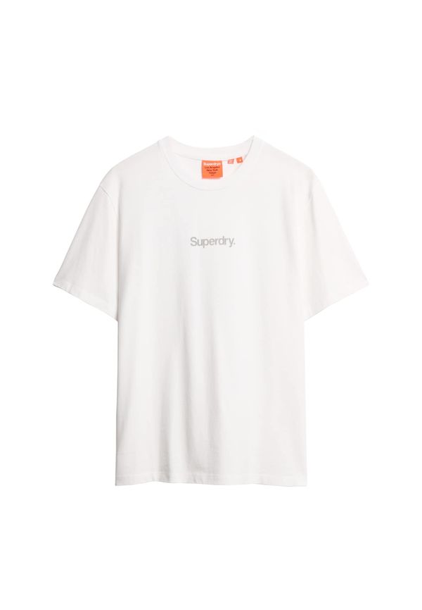 Superdry Superdry Majica  svijetlosiva / bijela