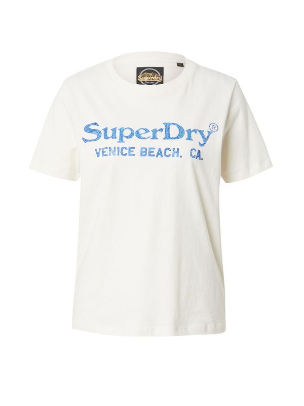 Superdry Superdry Majica 'VENUE'  ecru/prljavo bijela / azur