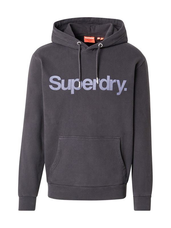 Superdry Superdry Sweater majica  bazalt siva / crna