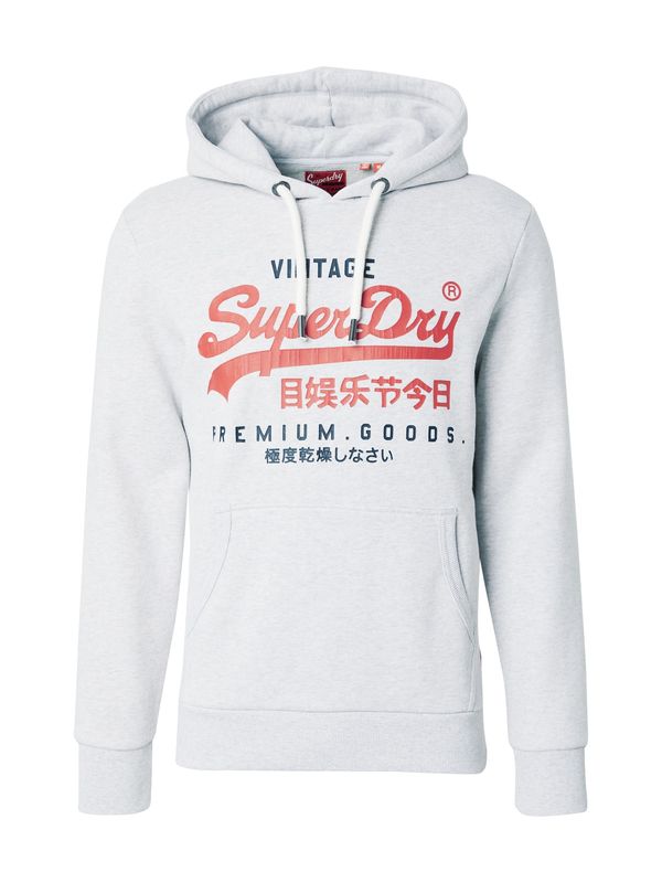 Superdry Superdry Sweater majica  mornarsko plava / siva melange / crvena