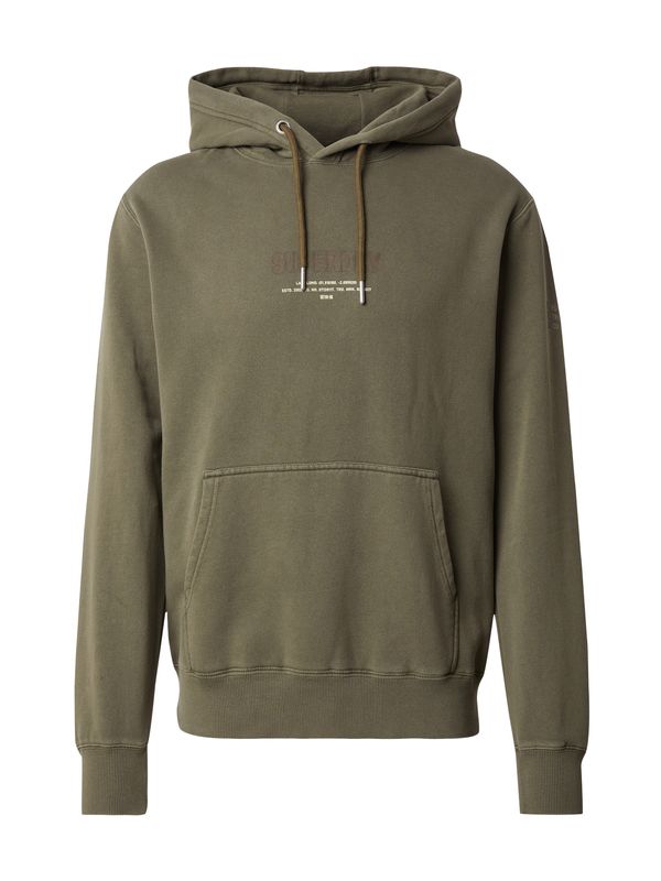 Superdry Superdry Sweater majica  svijetlobež / maslinasta