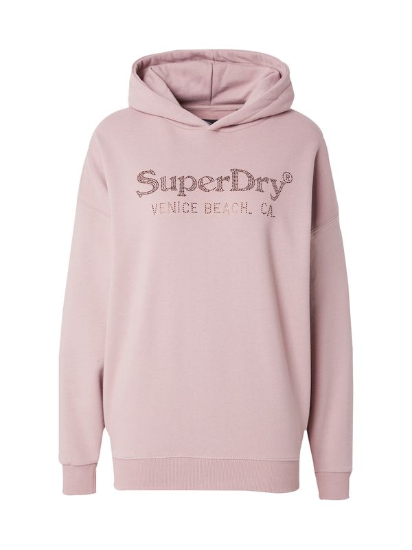 Superdry Superdry Sweater majica 'Venue'  zlatna / roza