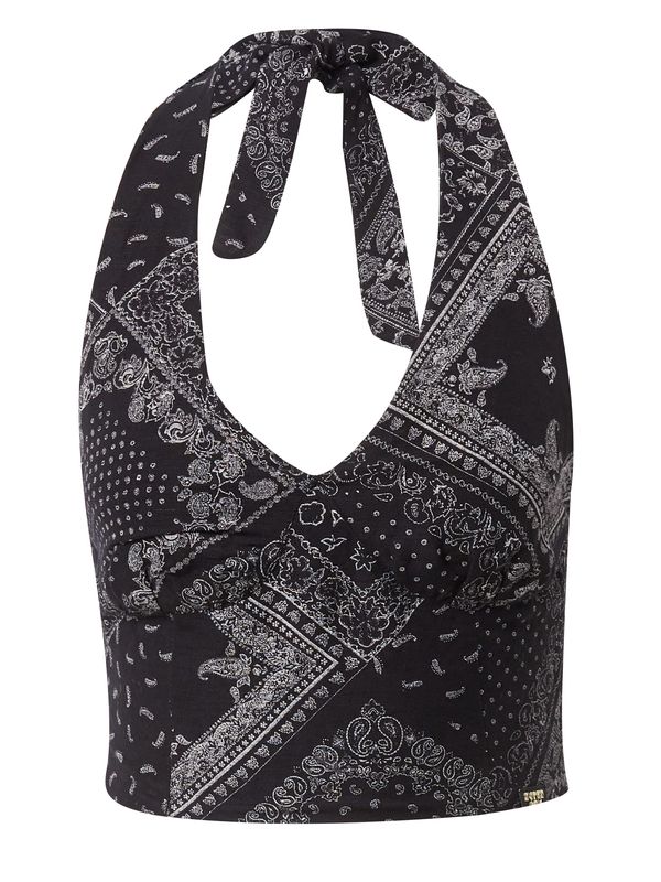 Superdry Superdry Top  crna / bijela