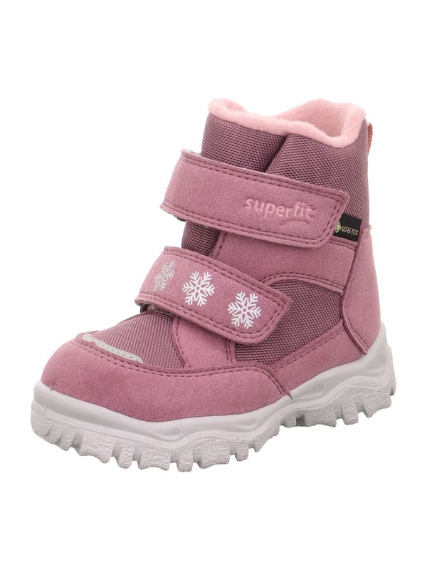 SUPERFIT SUPERFIT Čizme za snijeg 'Husky 1'  sivkasto ljubičasta (mauve) / roza / bijela