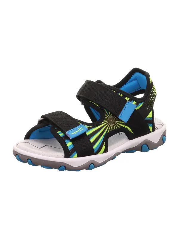 SUPERFIT SUPERFIT Otvorene cipele 'MIKE 3.0'  plava / limeta / crna