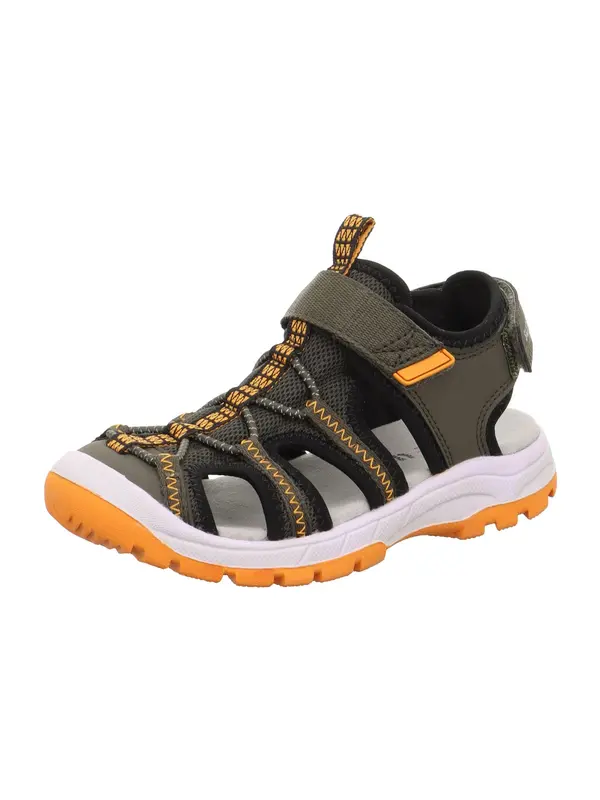 SUPERFIT SUPERFIT Otvorene cipele 'Tornado'  kaki / narančasta
