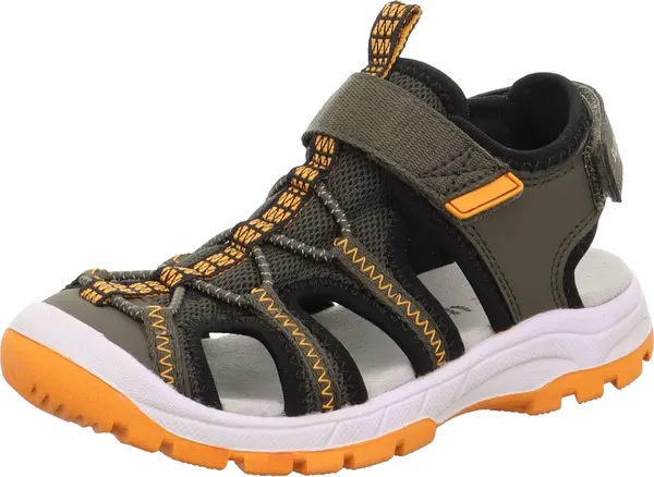 SUPERFIT SUPERFIT Otvorene cipele 'Tornado'  kaki / narančasta