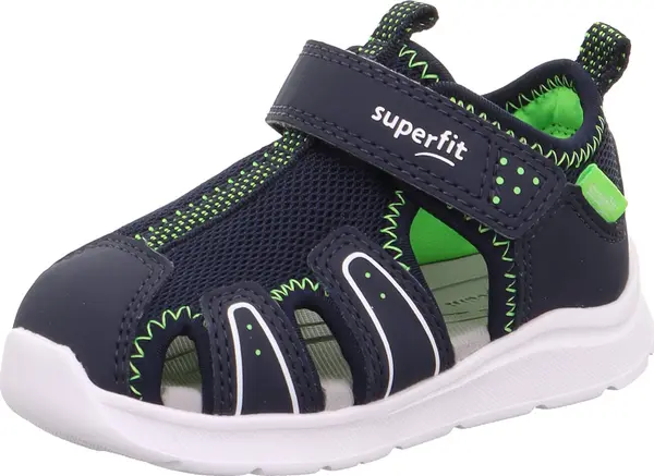 SUPERFIT SUPERFIT Otvorene cipele 'Wave'  kobalt plava / svijetlozelena / bijela