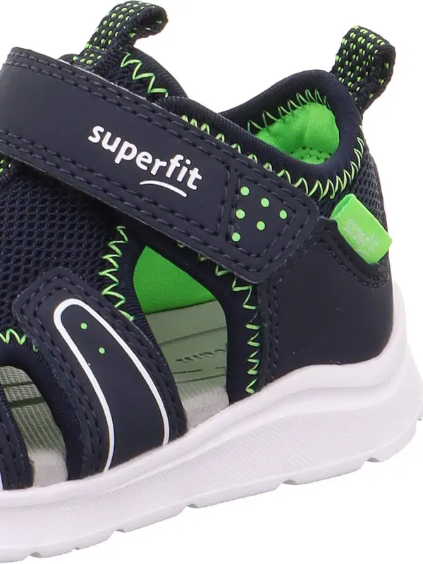 SUPERFIT SUPERFIT Otvorene cipele 'Wave'  kobalt plava / svijetlozelena / bijela