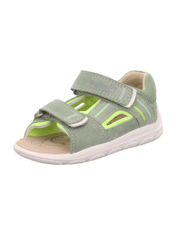 SUPERFIT SUPERFIT Sandale 'NINO'  neonsko zelena / svijetlozelena