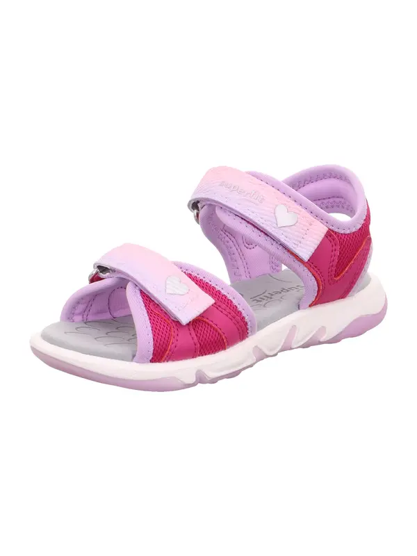 SUPERFIT SUPERFIT Sandale 'PEBBLES'  lavanda / roza / magenta