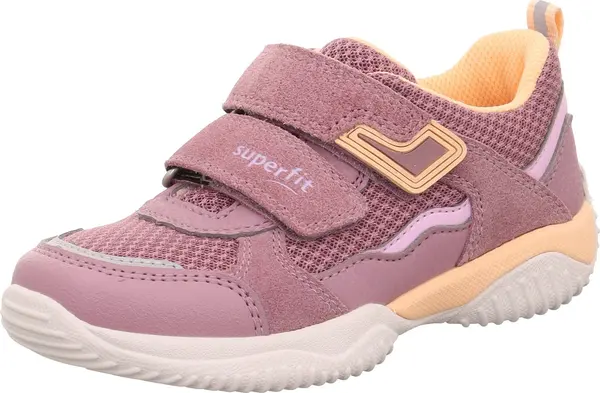 SUPERFIT SUPERFIT Tenisice 'Storm'  lila / sivkasto ljubičasta (mauve) / pastelno narančasta