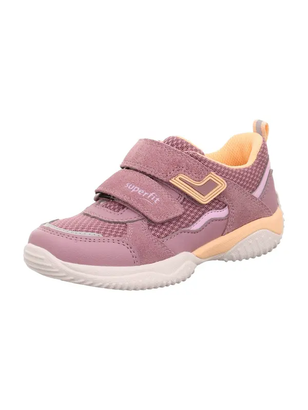SUPERFIT SUPERFIT Tenisice 'Storm'  lila / sivkasto ljubičasta (mauve) / pastelno narančasta