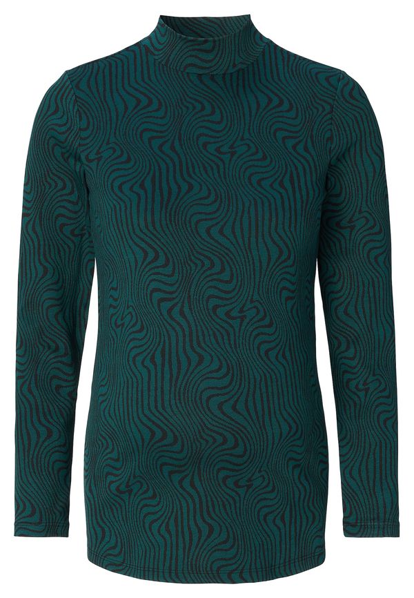 Supermom Supermom Majica 'Darien'  tamno zelena / crna