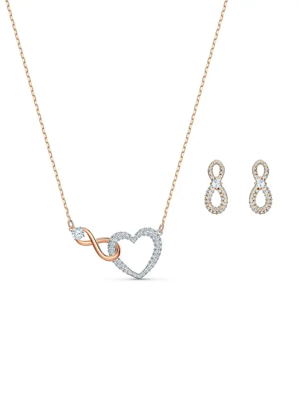 Swarovski Swarovski Komplet nakita 'Hyperbola'  zlatna / srebro / prozirna