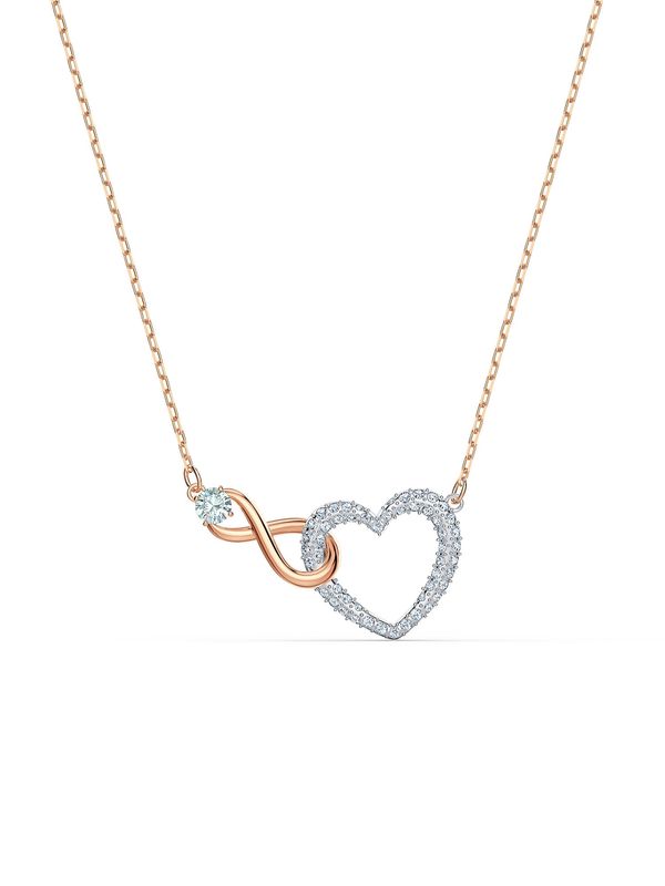 Swarovski Swarovski Lančić  rozo zlatna / srebro / prozirna